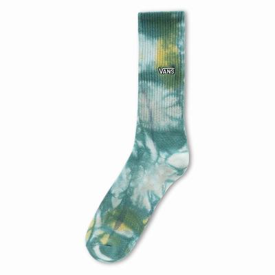 Calcetines Vans Seasonal Tie Dye Crew (1 Pair) Hombre Verde | VBE928310