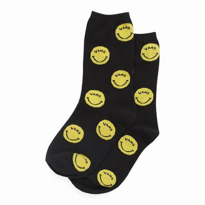 Calcetines Vans Ticker (1 pair) Mujer Negras/Amarillo | WUJ692804