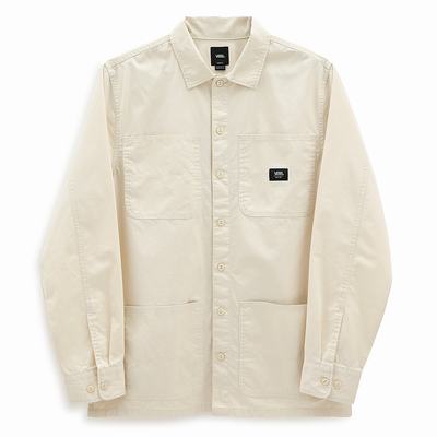 Camisas Vans Bayview Hombre Blancas/Beige | EOC425879