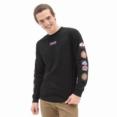 Camiseta Vans Abstract Daze Long Sleeve Hombre Negras | NYO139780