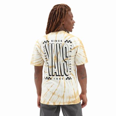 Camiseta Vans Altas Categoria Tie Dye Hombre Beige | QXP593140