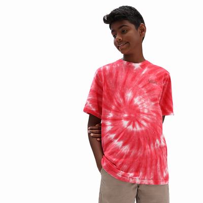 Camiseta Vans Burst Tie Dye (8-14 years) Niños Rojas | XUT970425