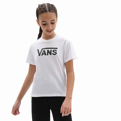 Camiseta Vans Flying V Crew (8-14 years) Niños Blancas | LDR928351