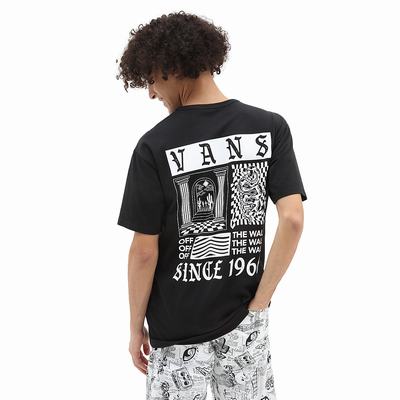 Camiseta Vans Kevin Peraza Off The Wall Hombre Negras | HZX689470