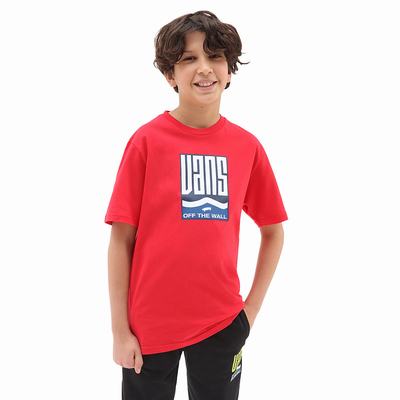 Camiseta Vans Maze (8-14 years) Niños Rojas | EAB897453