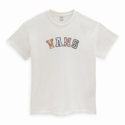 Camiseta Vans Meadow Team Mujer Blancas | XIC054816