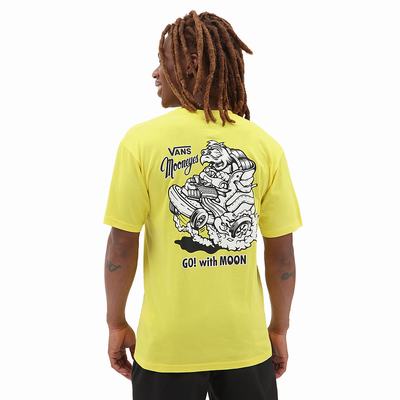 Camiseta Vans Mooneyes Hombre Amarillo | PZC895760