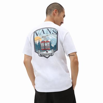 Camiseta Vans Mountain Crest Hombre Blancas | LJH861307