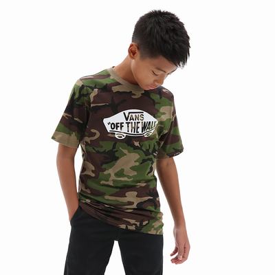 Camiseta Vans OTW (8-14+ years) Niños Verde/Marrones | YFG148927