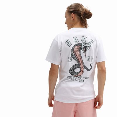 Camiseta Vans Striked Hombre Blancas | LHT241530