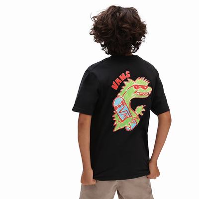 Camiseta Vans X Crayola Vanosaur (8-14 years) Niños Negras | DLH726184