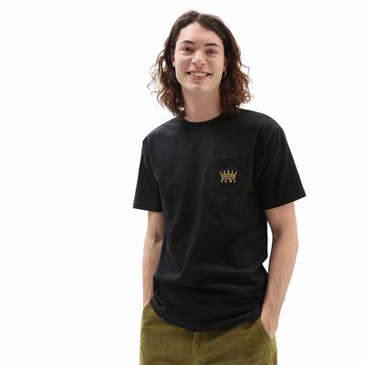 Camiseta Vans X Dan Lacey Off The Wall Pocket Hombre Negras | SAP231564