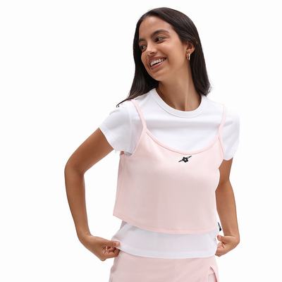 Camiseta Vans X Sandy Liang Layered Mujer Rosas | ACU031962