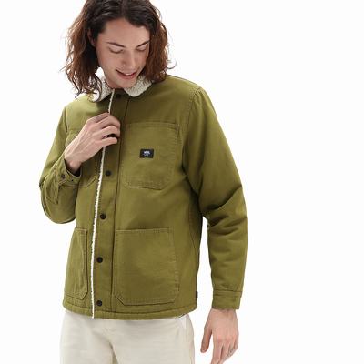 Chaquetas Vans Drill Chore Sherpa Hombre Verde | KSO631520