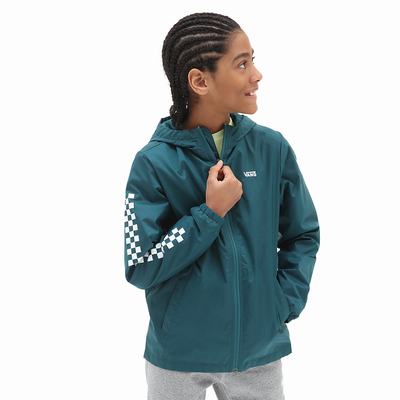 Chaquetas Vans Garnett Windbreaker (8-14 years) Niños Azules | OVW605738