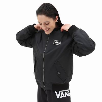 Chaquetas Vans Pilot Crew Mujer Negras | FJC351247