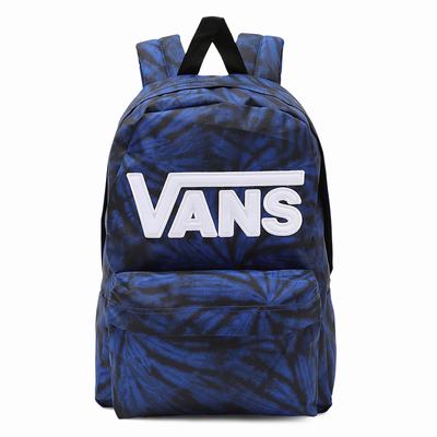 Mochilas Vans New Skool Niños Azules | FAQ908321