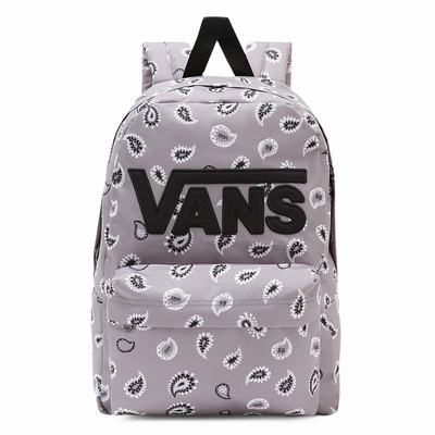 Mochilas Vans New Skool Niños Gris | PDO735986