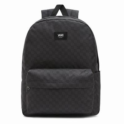 Mochilas Vans Old Skool Check Hombre Negras | SLU634529