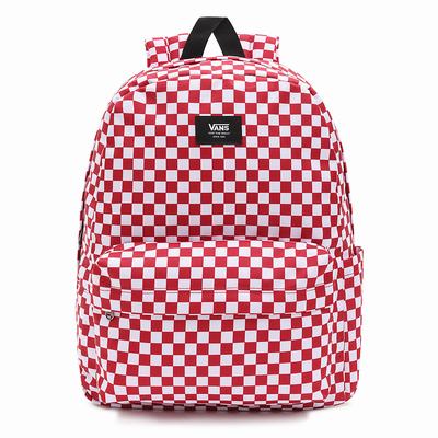 Mochilas Vans Old Skool Check Hombre Rojas | AFM459231