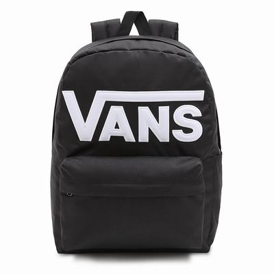 Mochilas Vans Old Skool Drop V Hombre Negras/Blancas | ILY516407