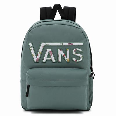 Mochilas Vans Realm Flying V Mujer Verde | FYQ547108