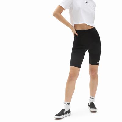 Pantalones Cortos Vans Flying V Legging Mujer Negras | XGJ019643