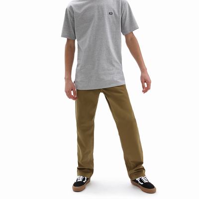 Pantalones Vans Authentic Chino Relaxed Hombre Beige | LXQ085163