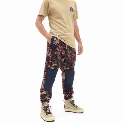 Pantalones Vans Blocked Relaxed Fleece Hombre Multicolor | PNO127504