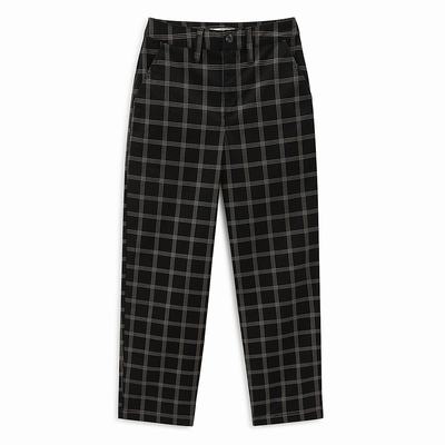 Pantalones Vans Breana Authentic Plaid Mujer Negras | LZU129387