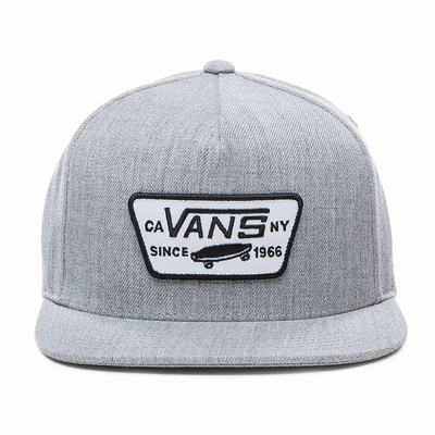 Sombreros Vans Full Patch Snapback Hombre Gris | HXY716594