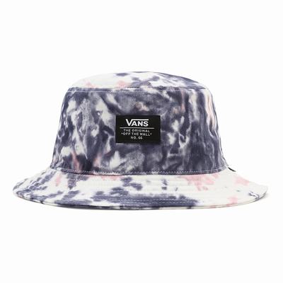 Sombreros Vans Patch Bucket Hombre Azules/Blancas | QYB092678