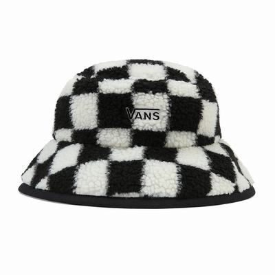 Sombreros Vans Winterset Bucket Mujer Negras/Blancas | SLV217053