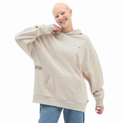 Sudadera Con Capucha Vans Earth Peace Mujer Beige | JBN631250