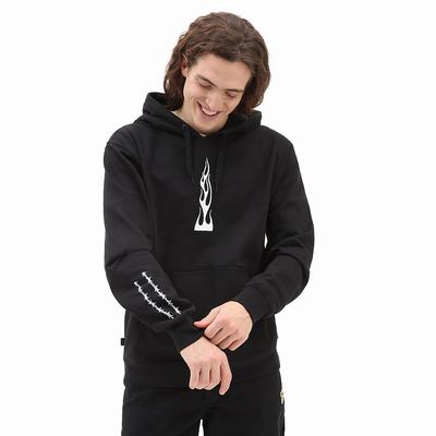 Sudadera Con Capucha Vans Elijah Berle Fleece Hombre Negras | EUN087345