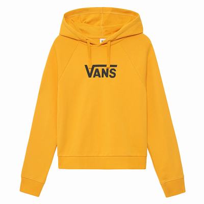 Sudadera Con Capucha Vans Flying V Boxy Mujer Amarillo | GNB274960