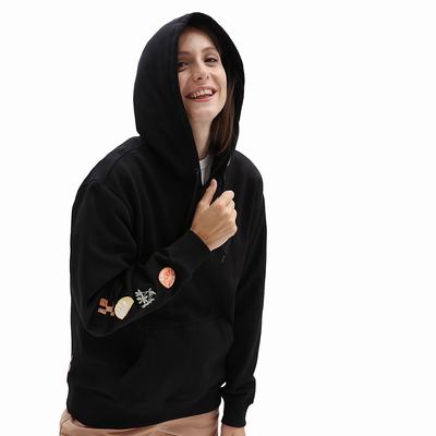 Sudadera Con Capucha Vans Lizzie Armanto Boyfriend Mujer Negras | GIP612359