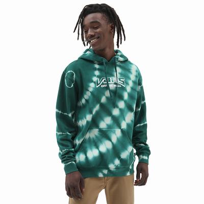 Sudadera Con Capucha Vans OTW Estampadas Tie Dye Hombre Verde | DVM973408