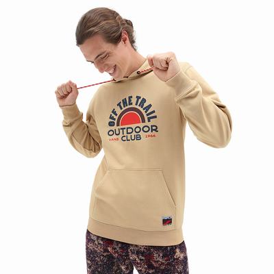 Sudadera Con Capucha Vans Outdoor Club Hombre Beige | SVX859470