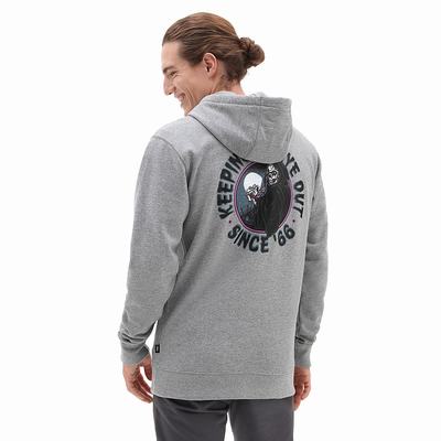 Sudadera Con Capucha Vans Vigilant Eye Mujer Gris | QEY102475