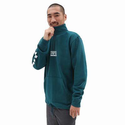 Sudaderas Vans Versa Standard Q-Zip Hombre Azules | TFN218394