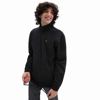 Sudaderas Vans Versa Standard Q-Zip Hombre Negras | WRM630791