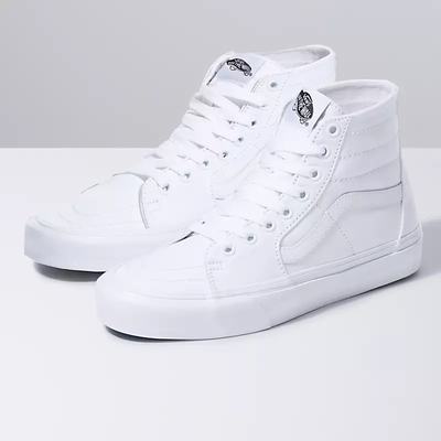 Tenis Botas Vans Canvas Sk8-Hi Tapered Mujer Blancas | WEB079514