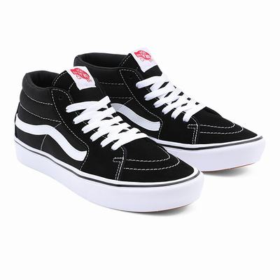 Tenis Botas Vans Classic ComfyCush Sk8-Mid Hombre Negras | IDF759624