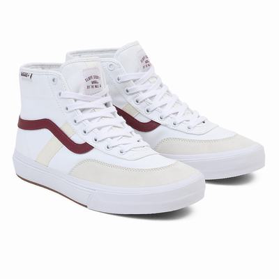 Tenis Botas Vans Crockett High Hombre Blancas/Beige | WGH279615