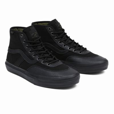 Tenis Botas Vans Crockett High Hombre Negras | SMA893257