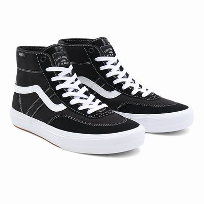 Tenis Botas Vans Crockett High Mujer Negras | NJA804325