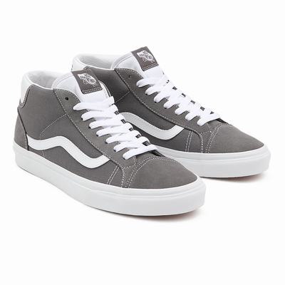 Tenis Botas Vans Mid Skool 37 Mujer Gris | NDM058412