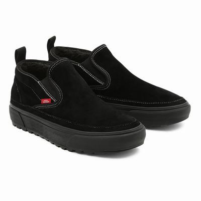 Tenis Botas Vans Mid Slip MTE-1 Hombre Negras | EZO913526