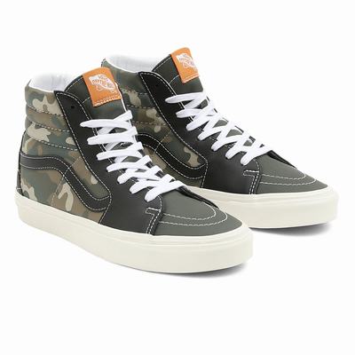 Tenis Botas Vans Mixed Utility Sk8-Hi Hombre Verde | MFP041379